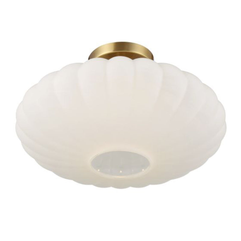 Savoy House M60075 1-lt 18" Semi-Flush Mount - Natural Brass