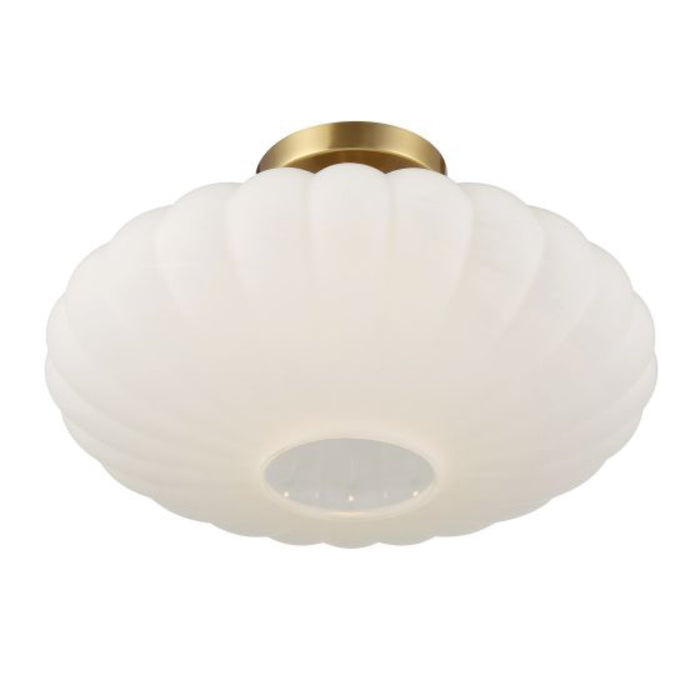 Savoy House M60075 1-lt 18" Semi-Flush Mount - Natural Brass