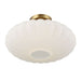 Savoy House M60075 1-lt 18" Semi-Flush Mount - Natural Brass