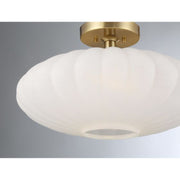 Savoy House M60075 1-lt 18" Semi-Flush Mount - Natural Brass