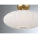 Savoy House M60075 1-lt 18" Semi-Flush Mount - Natural Brass