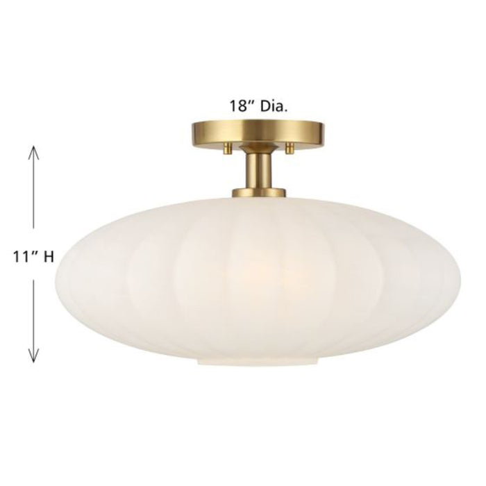 Savoy House M60075 1-lt 18" Semi-Flush Mount