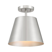 Savoy House M60076 1-lt 10" Semi-Flush Mount - Brushed Nickel