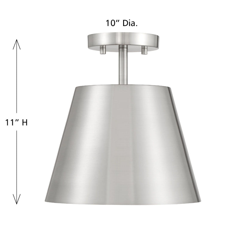 Savoy House M60076 1-lt 10" Semi-Flush Mount