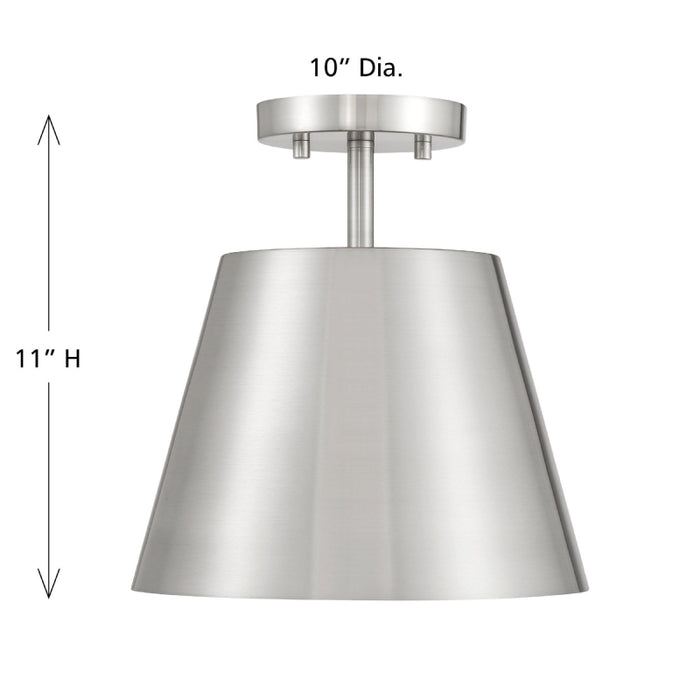 Savoy House M60076 1-lt 10" Semi-Flush Mount