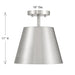 Savoy House M60076 1-lt 10" Semi-Flush Mount