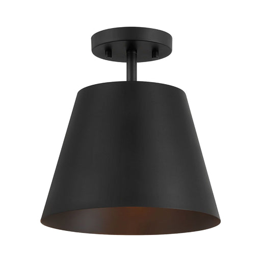 Savoy House M60076 1-lt 10" Semi-Flush Mount - Matte Black