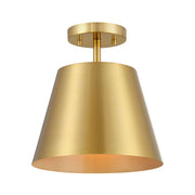 Savoy House M60076 1-lt 10" Semi-Flush Mount - Natural Brass
