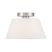 Savoy House M60077 3-lt 12" Flush Mount - Brushed Nickel