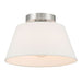 Savoy House M60077 3-lt 12" Flush Mount - Brushed Nickel