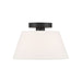Savoy House M60077 3-lt 12" Flush Mount - Matte Black