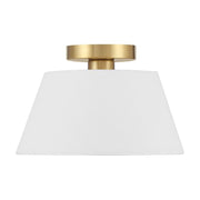 Savoy House M60077 3-lt 12" Flush Mount - Natural Brass