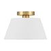 Savoy House M60077 3-lt 12" Flush Mount - Natural Brass