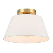 Savoy House M60077 3-lt 12" Flush Mount - Natural Brass