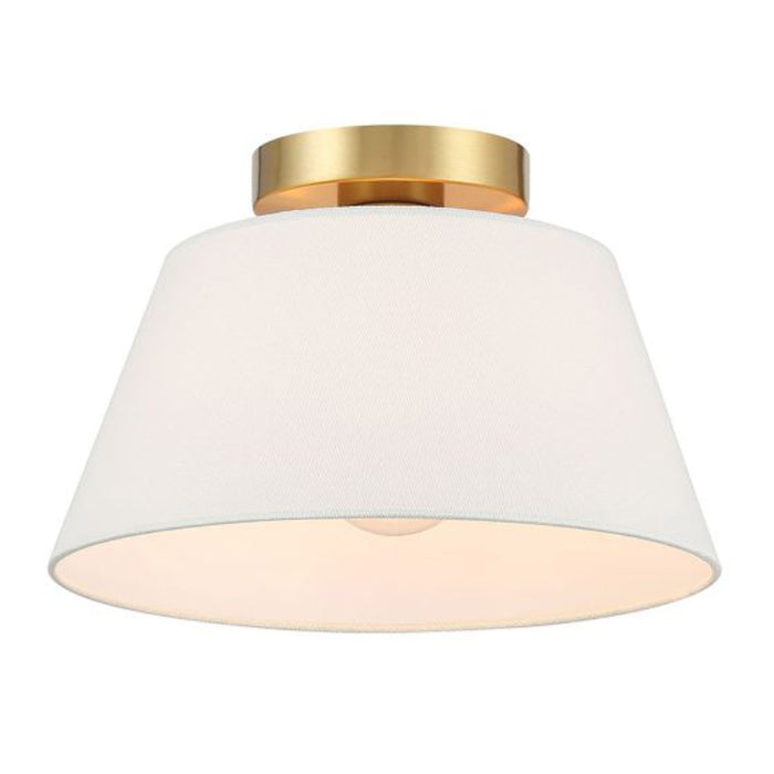 Savoy House M60077 3-lt 12" Flush Mount - Natural Brass