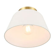 Savoy House M60077 3-lt 12" Flush Mount - Natural Brass