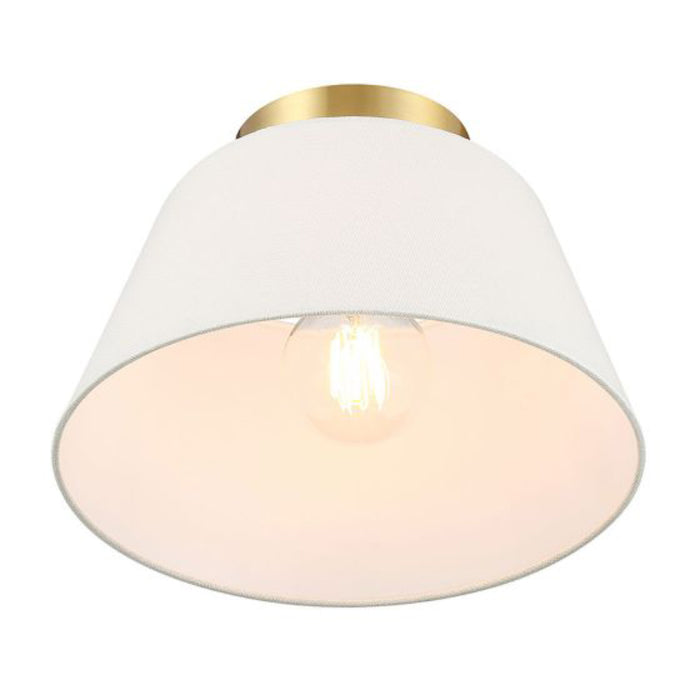 Savoy House M60077 3-lt 12" Flush Mount - Natural Brass