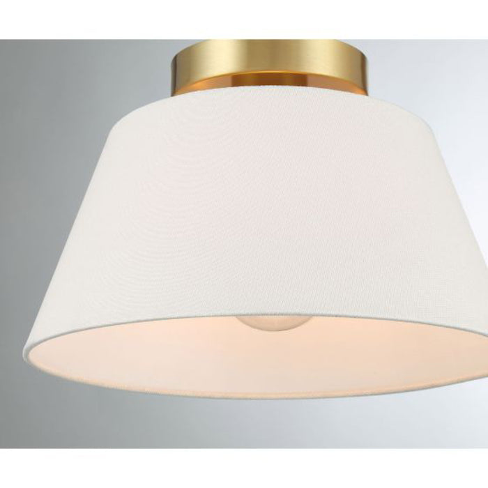 Savoy House M60077 3-lt 12" Flush Mount - Natural Brass