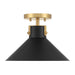 Savoy House M60078 1-lt 12" Semi-Flush Mount