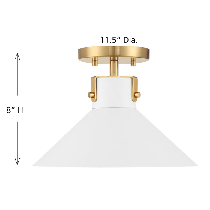 Savoy House M60078 1-lt 12" Semi-Flush Mount