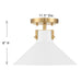 Savoy House M60078 1-lt 12" Semi-Flush Mount