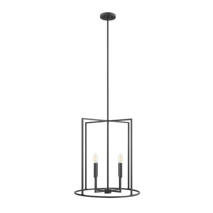 Savoy House M7044 4-lt 19" LED Pendant - Matte Black
