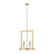 Savoy House M7044 4-lt 19" LED Pendant - Natural Brass
