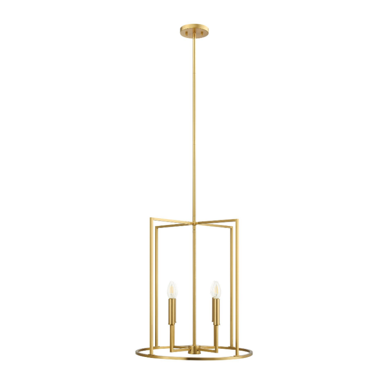 Savoy House M7044 4-lt 19" LED Pendant - Natural Brass