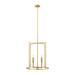 Savoy House M7044 4-lt 19" LED Pendant - Natural Brass
