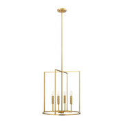 Savoy House M7044 4-lt 19" LED Pendant - Natural Brass
