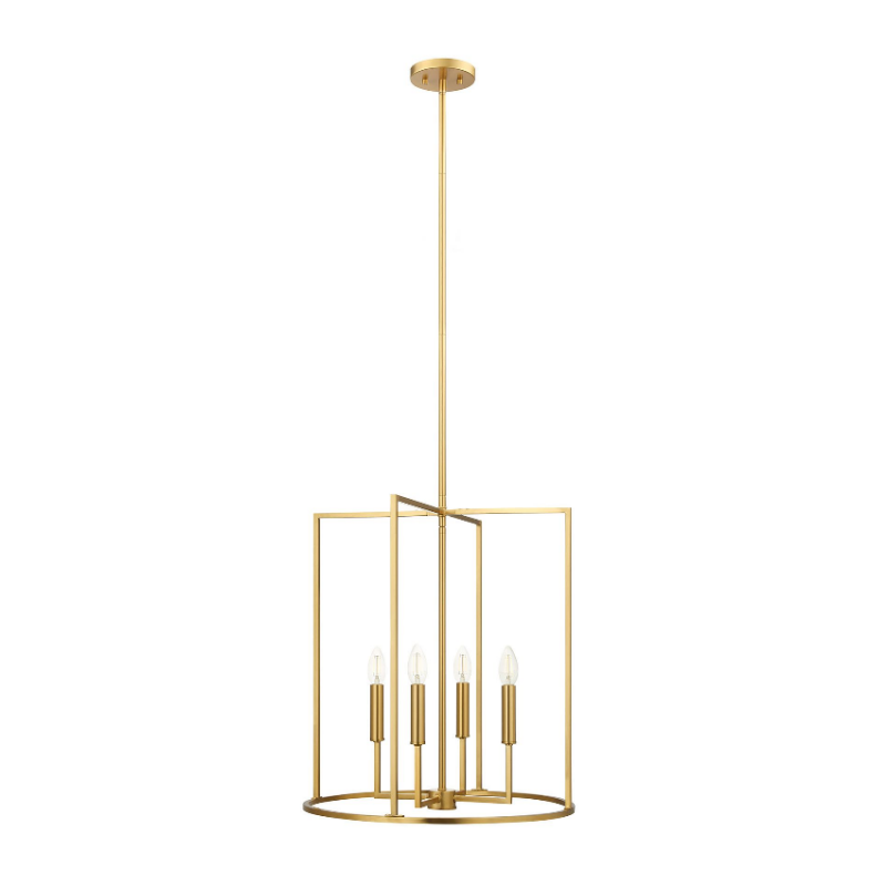 Savoy House M7044 4-lt 19" LED Pendant - Natural Brass