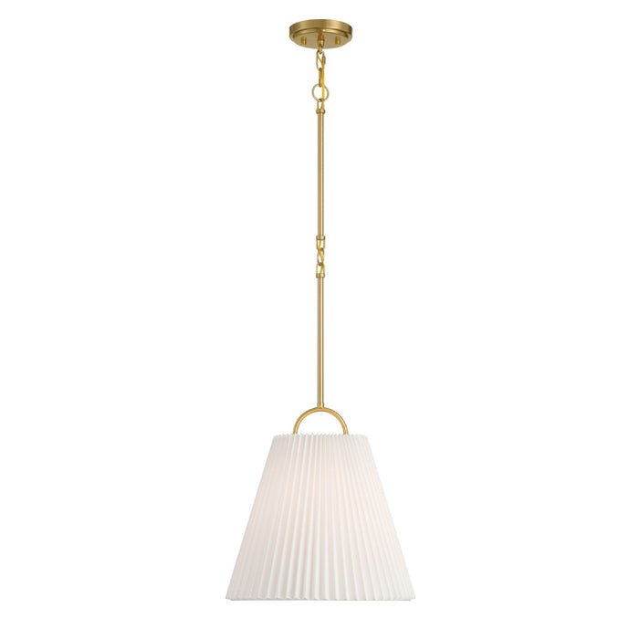 Savoy House M7045 1-lt 15" Pendant - Natural Brass