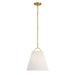 Savoy House M7045 1-lt 15" Pendant - Natural Brass