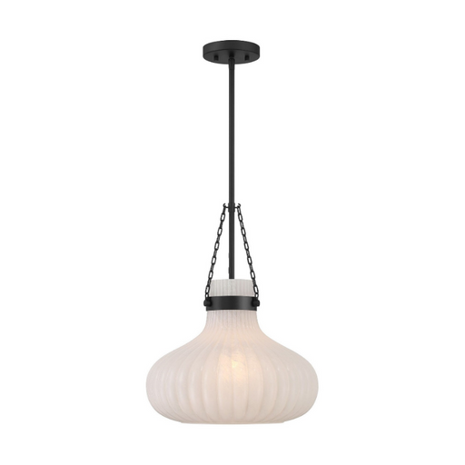 Savoy House M7046 1-lt 15" LED Pendant - Matte Black