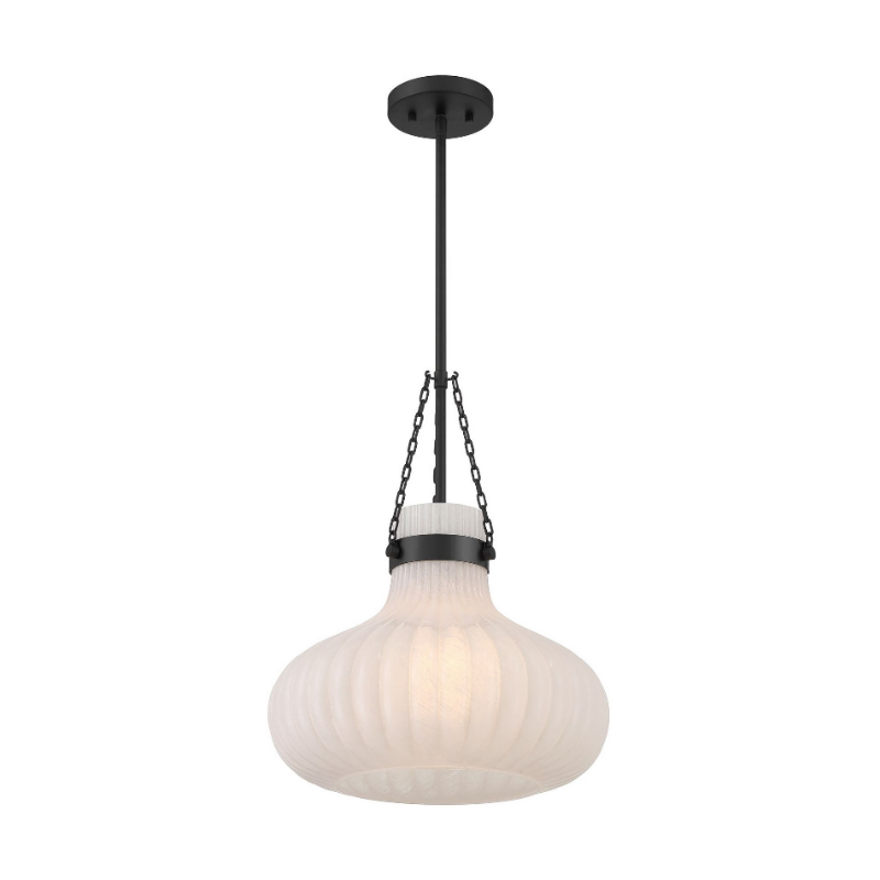 Savoy House M7046 1-lt 15" LED Pendant - Matte Black