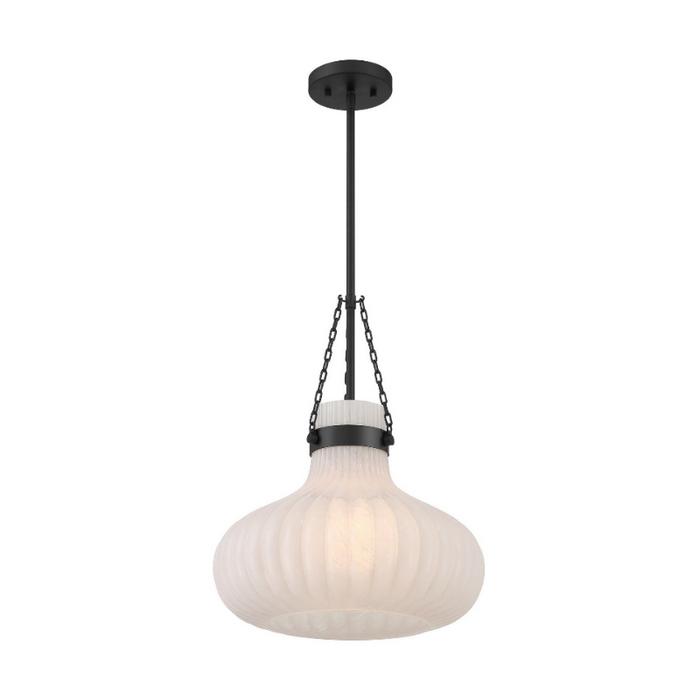 Savoy House M7046 1-lt 15" LED Pendant - Matte Black