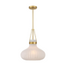 Savoy House M7046 1-lt 15" LED Pendant - Natural Brass
