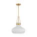 Savoy House M7046 1-lt 15" LED Pendant - Natural Brass
