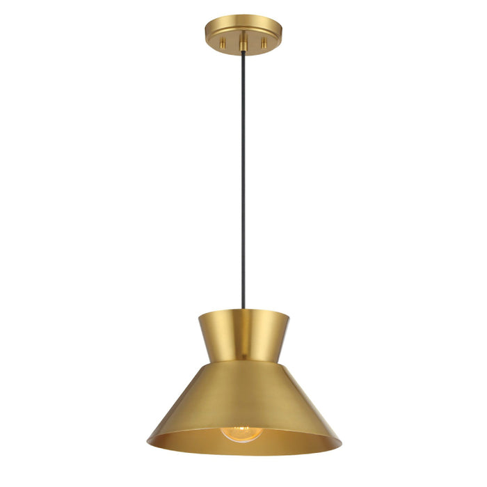 Savoy House M7049 1-lt 12" LED Pendant - Natural Brass