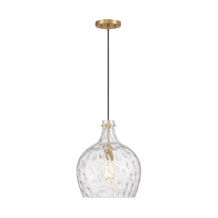 Savoy House M7053 1-lt 13" LED Pendant - Natural Brass