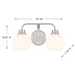 Savoy House M80080 2-lt 16" LED Bathroom Vanity Light - Brushed Nickel