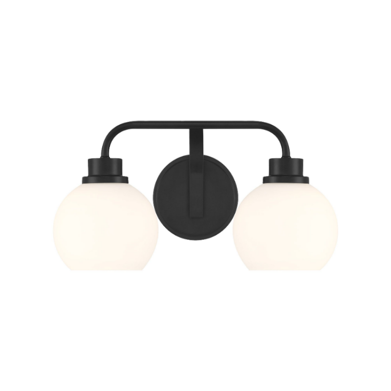 Savoy House M80080 2-lt 16" LED Bathroom Vanity Light - Matte Black