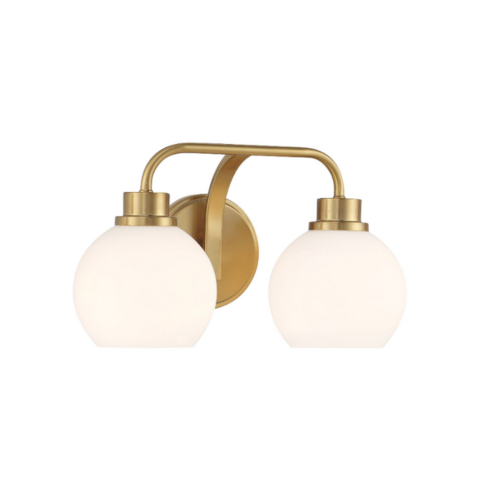 Savoy House M80080 2-lt 16" LED Bathroom Vanity Light - Natural Brass