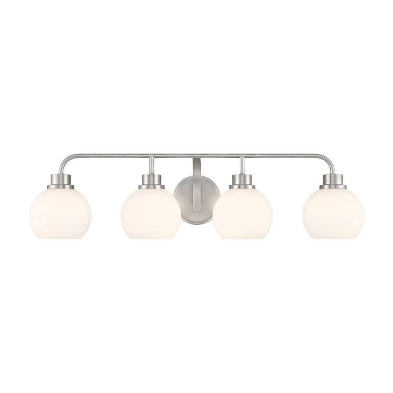 Savoy House M80082 4-lt 32" LED Bathroom Vanity Light - Brushed Nickel