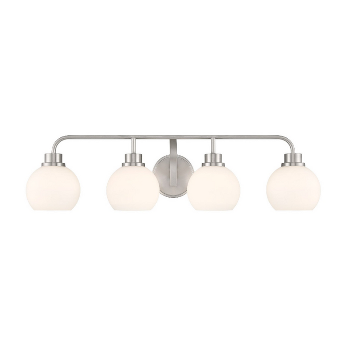 Savoy House M80082 4-lt 32" LED Bathroom Vanity Light - Brushed Nickel