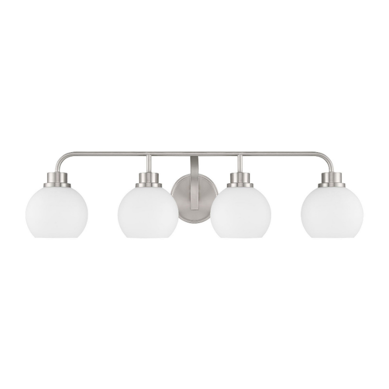 Savoy House M80082 4-lt 32" LED Bathroom Vanity Light - Brushed Nickel