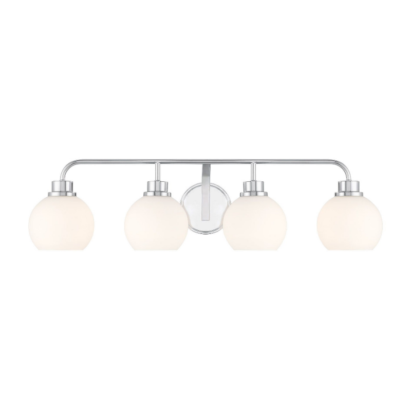 Savoy House M80082 4-lt 32" LED Bathroom Vanity Light - Chrome
