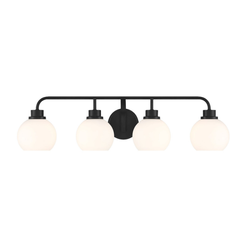 Savoy House M80082 4-lt 32" LED Bathroom Vanity Light - Matte Black