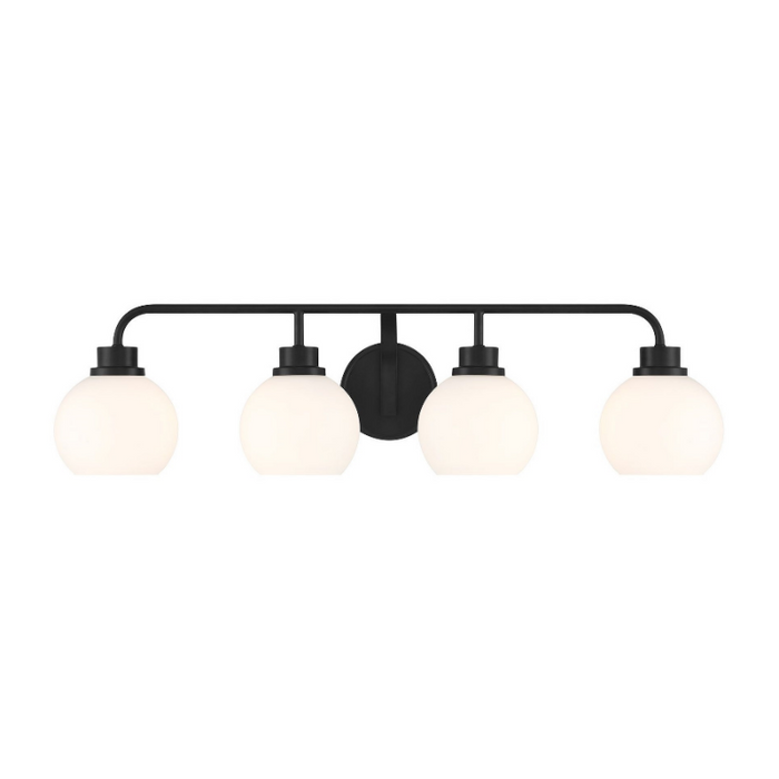 Savoy House M80082 4-lt 32" LED Bathroom Vanity Light - Matte Black