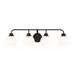 Savoy House M80082 4-lt 32" LED Bathroom Vanity Light - Matte Black